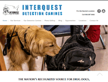 Tablet Screenshot of interquestk9.com